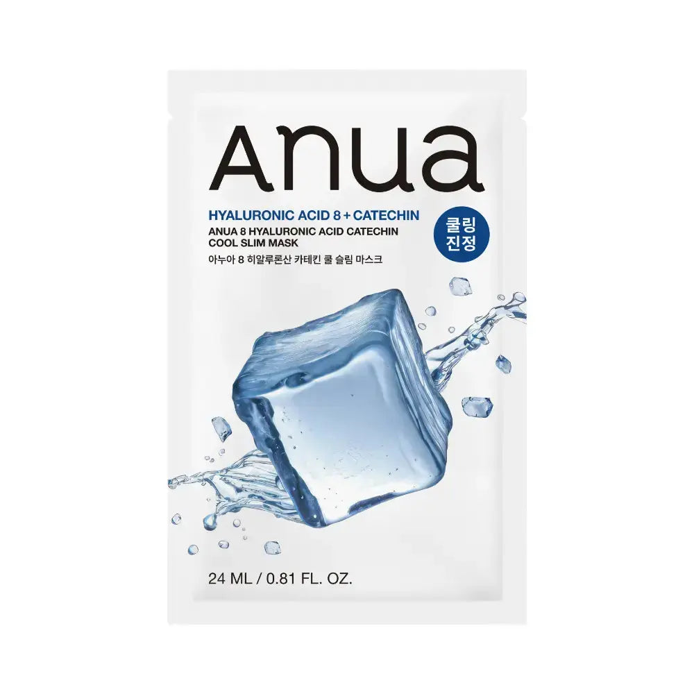Anua 8 Hyaluronic Acid Catechin Cool Slim Mask Sheet 24ml X 10ea Anua