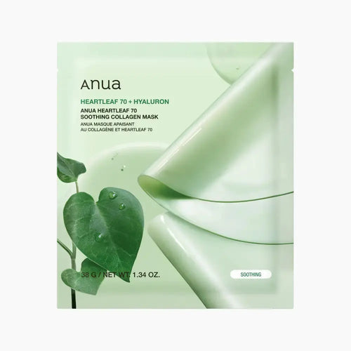 ANUA Heartleaf 70 Soothing Collagen Mask 38g X 4ea Anua