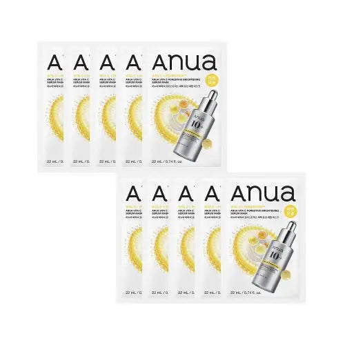 Anua Vita C Porestrix Brightening Serum Mask 22ml X 10ea Anua