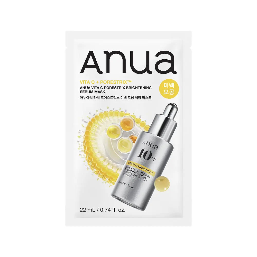 Anua Vita C Porestrix Brightening Serum Mask 22ml X 10ea Anua