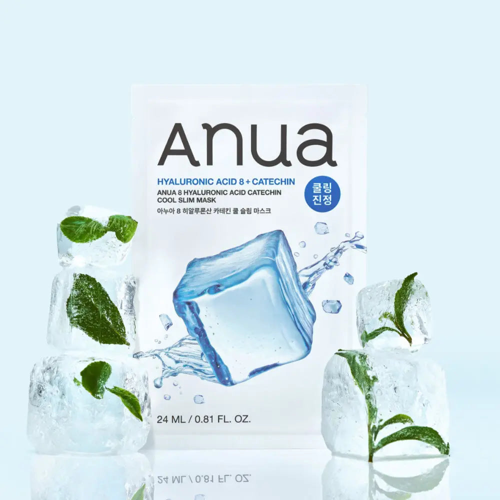 Anua 8 Hyaluronic Acid Catechin Cool Slim Mask 24ml X 10ea Anua