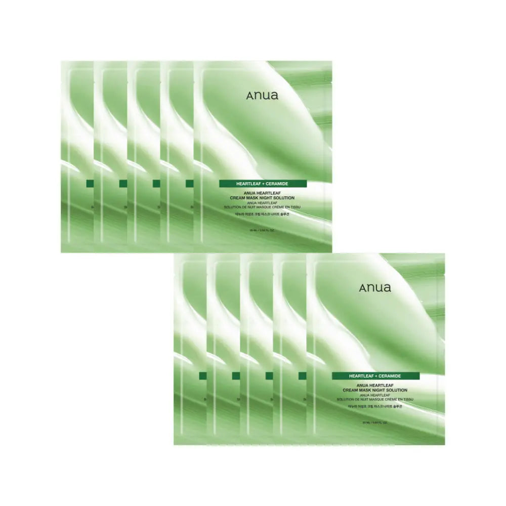 Anua Heartleaf Cream Mask Night Solution 25ml X 10ea Anua