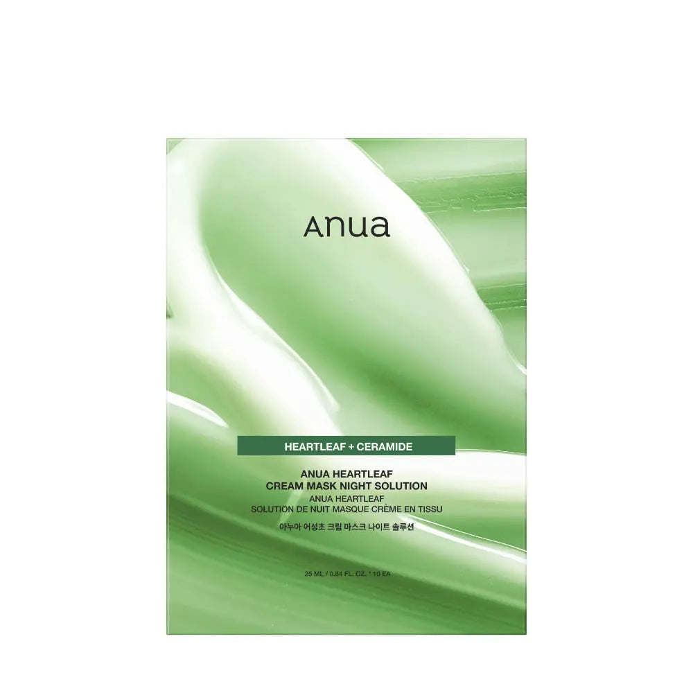 Anua Heartleaf Cream Mask Night Solution 25ml X 10ea Anua