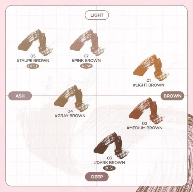 lilybyred Skinny Mes Brow Mascara 3.5g (6colors) lilybyred