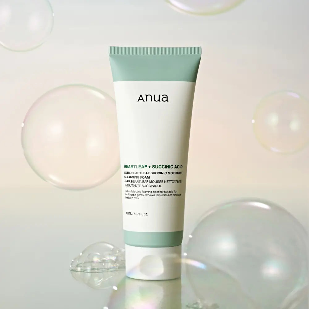 Anua HEARTLEAF SUCCINIC MOISTURE CLEANSING FOAM 150ml Anua